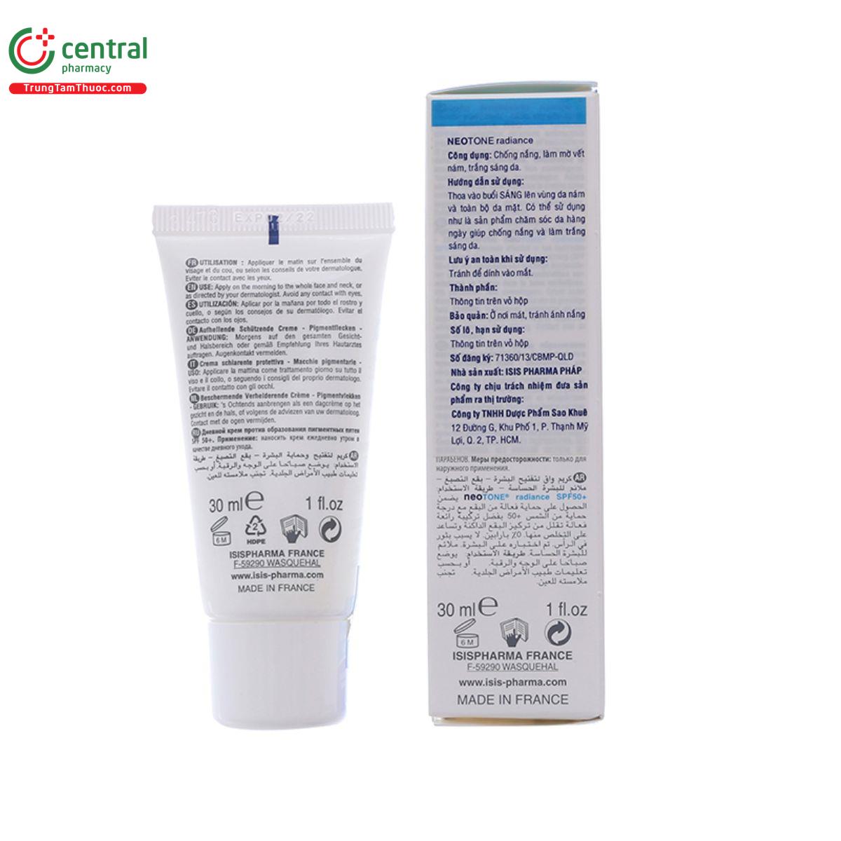 isispharma neotone radiance spf 50 4 B0236