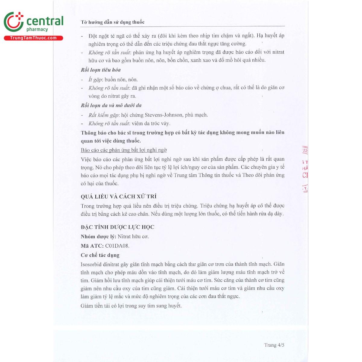 isosorbid dinitrat mcn 20 8 O5280 isosorbid dinitrat mcn 20 8 O5280