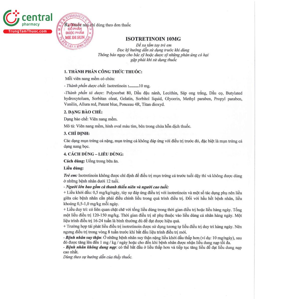 isotretinoin 10mg 10 G2078