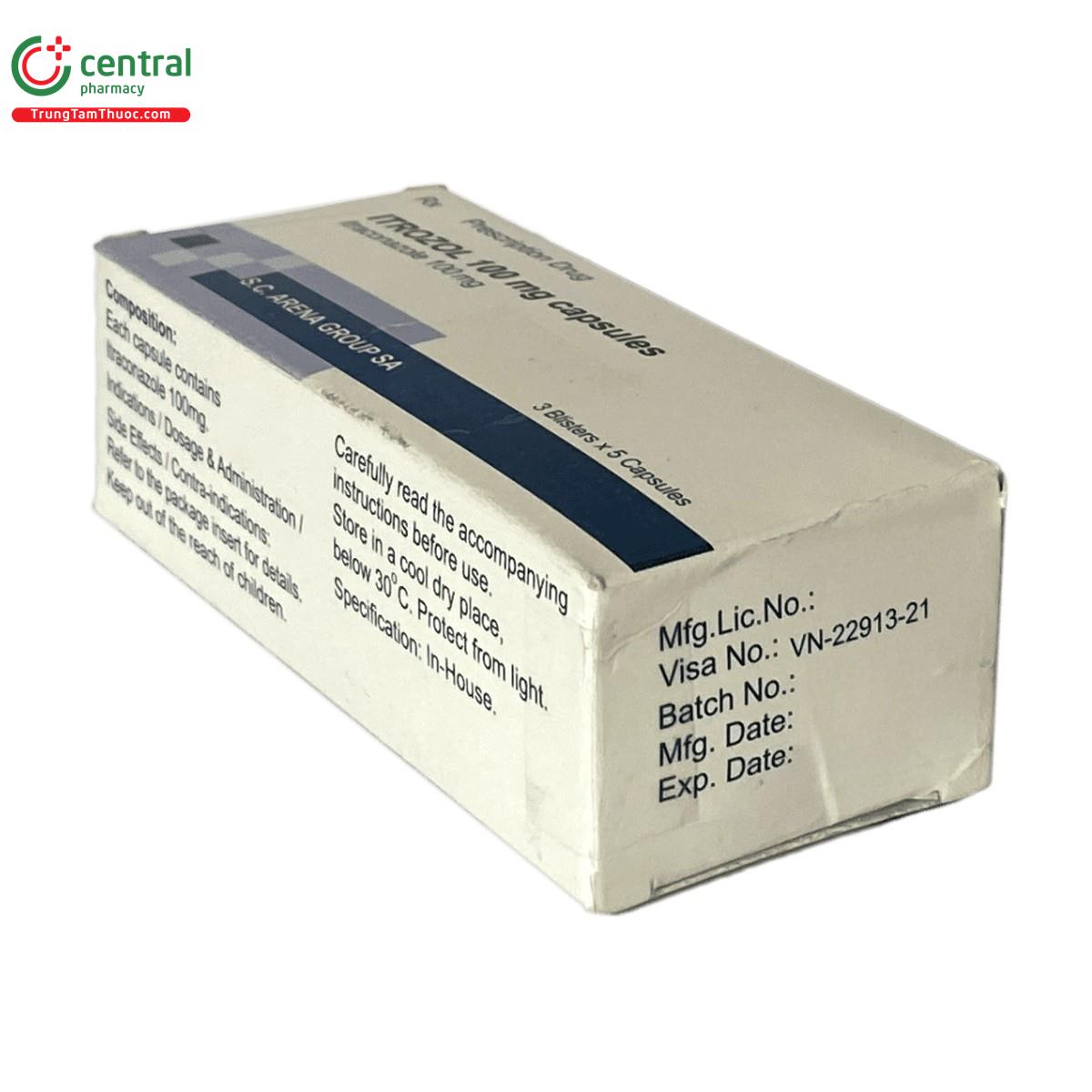 itrozol 100 mg capsules 5 I6410