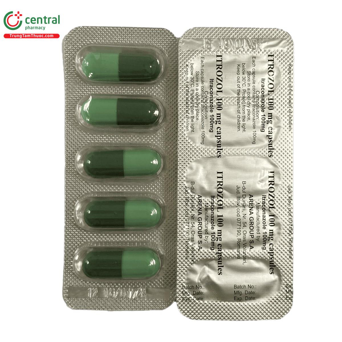 itrozol 100 mg capsules 6 E1245