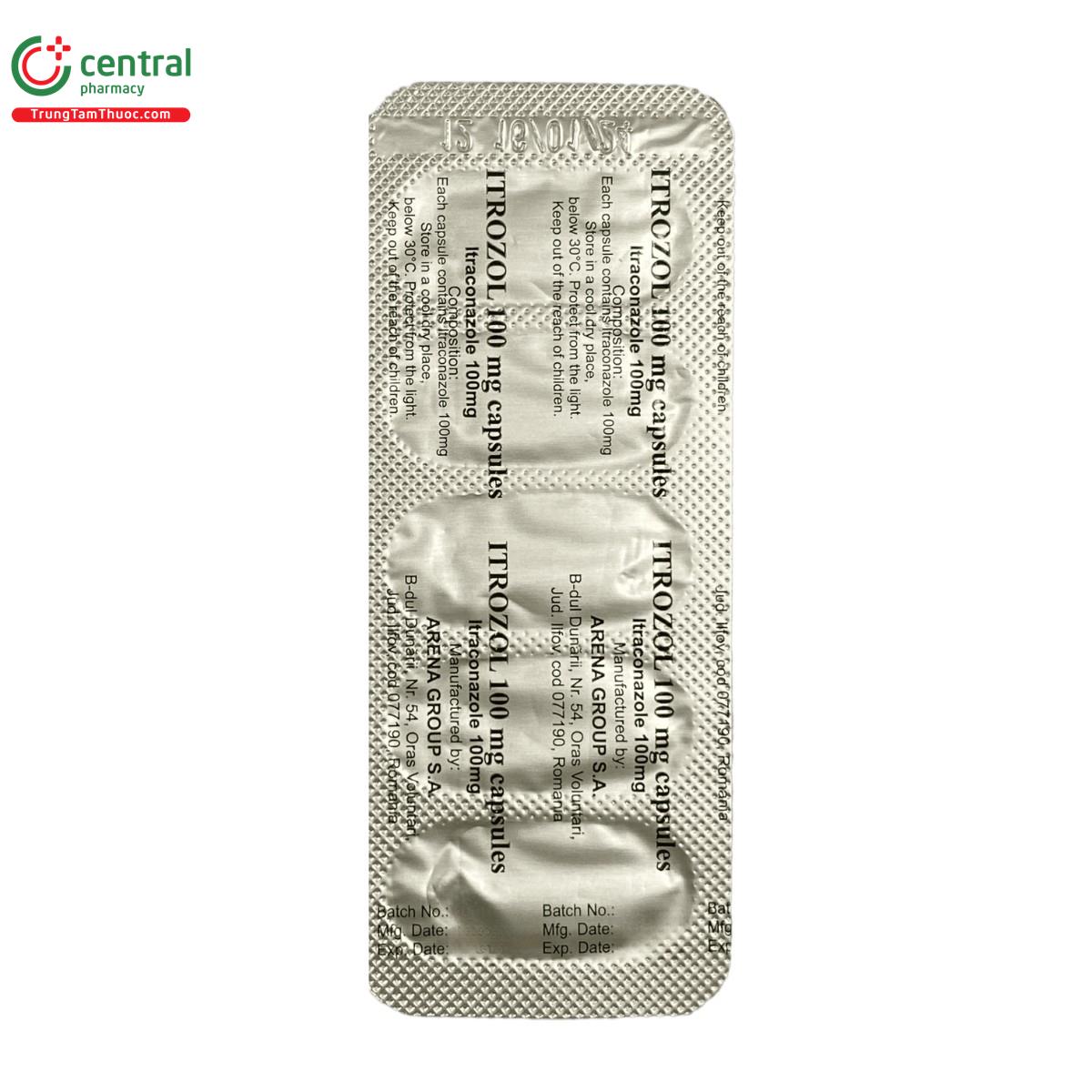 itrozol 100 mg capsules 8 E1726