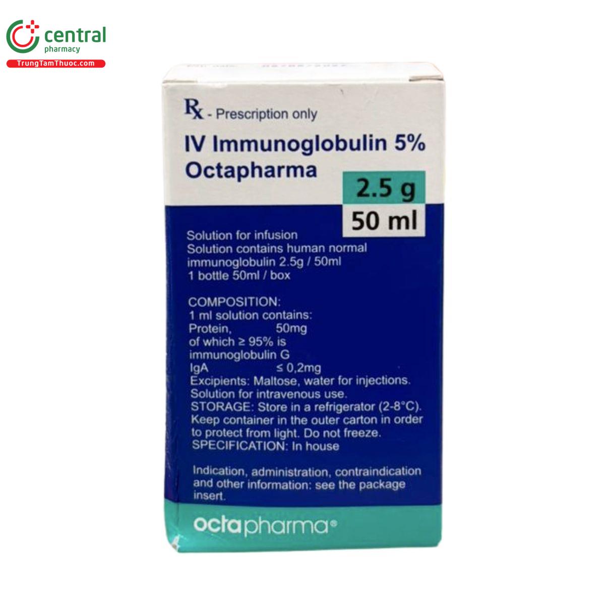 iv immunoglobulin 5 octapharma 2 5g 50ml 1 R6268 iv immunoglobulin 5 octapharma 2 5g 50ml 1 R6268