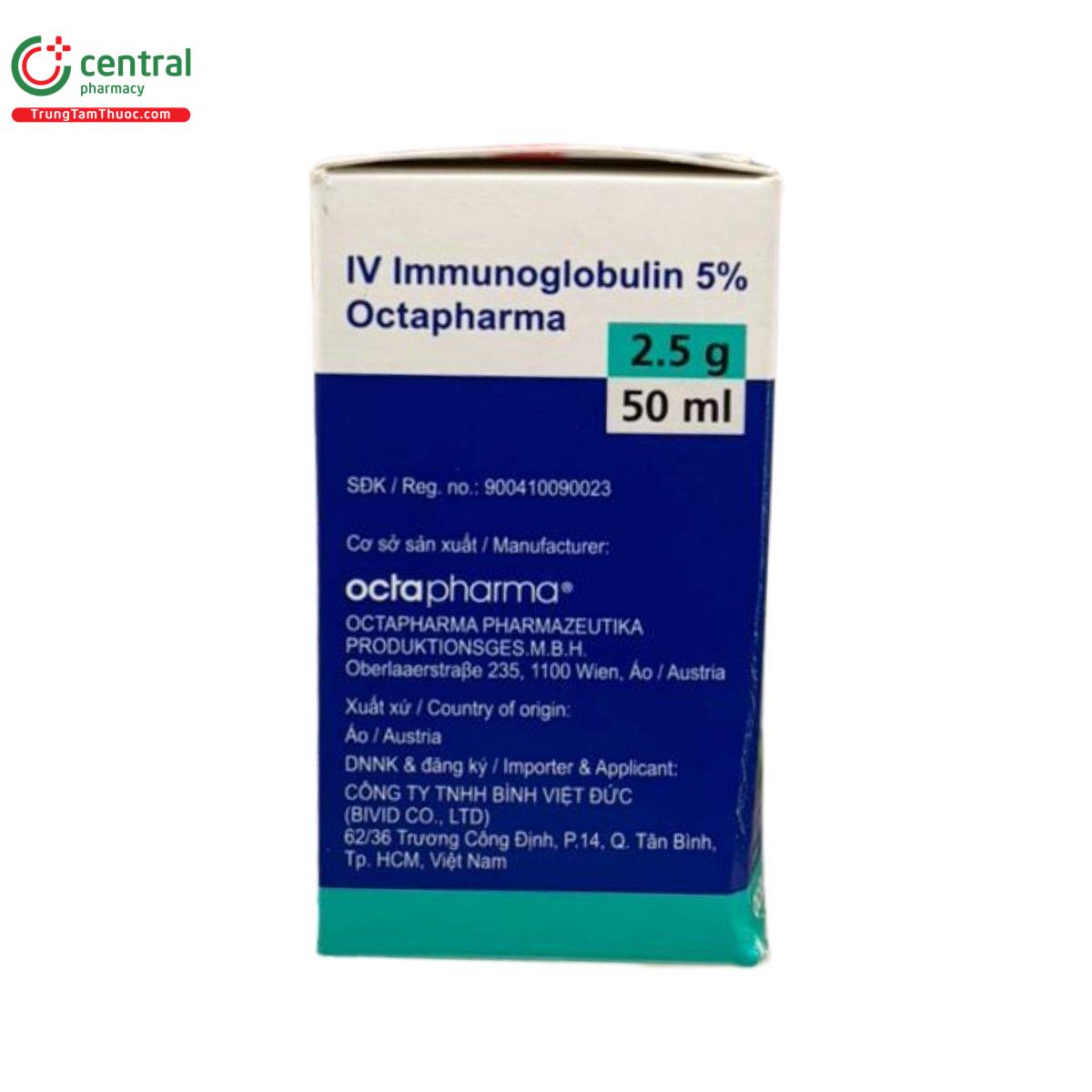 iv immunoglobulin 5 octapharma 2 5g 50ml 4 K4113 iv immunoglobulin 5 octapharma 2 5g 50ml 4 K4113