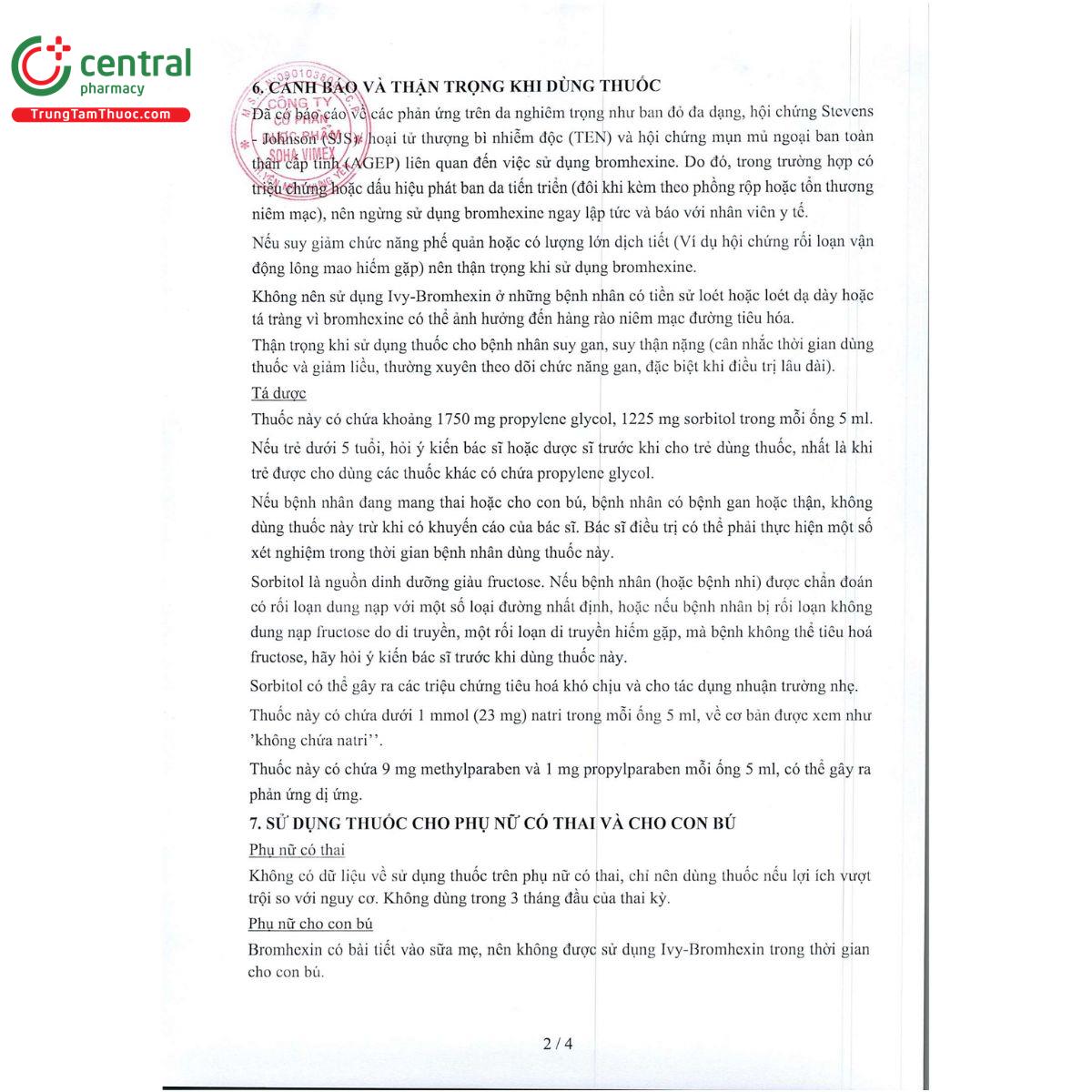 ivy bromhexin 4mg 4 D1885