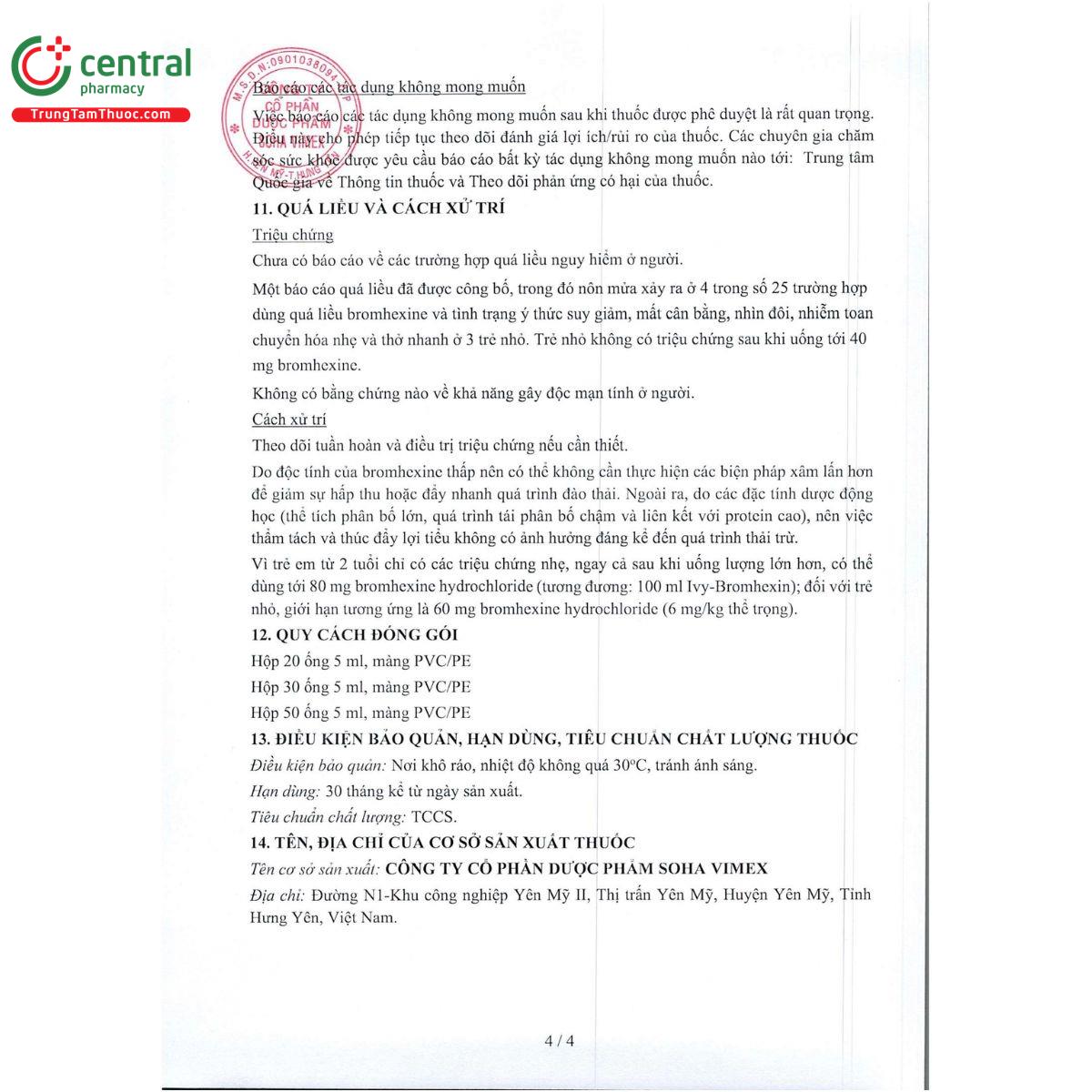 ivy bromhexin 4mg 6 I3436