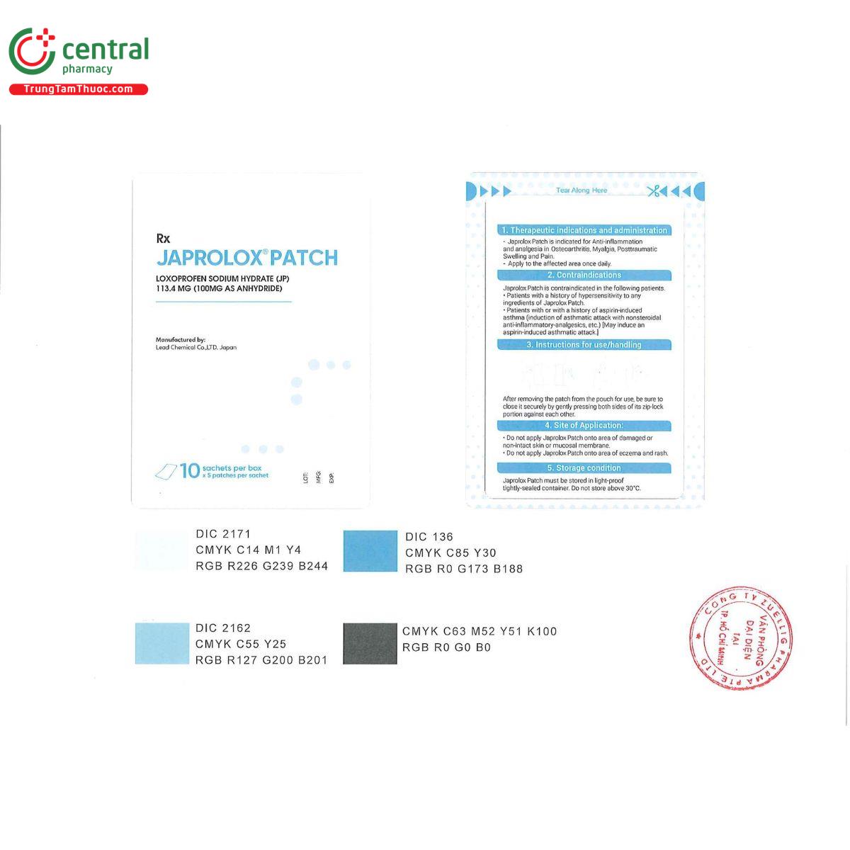 japrolox patch 4 L4720 japrolox patch 4 L4720