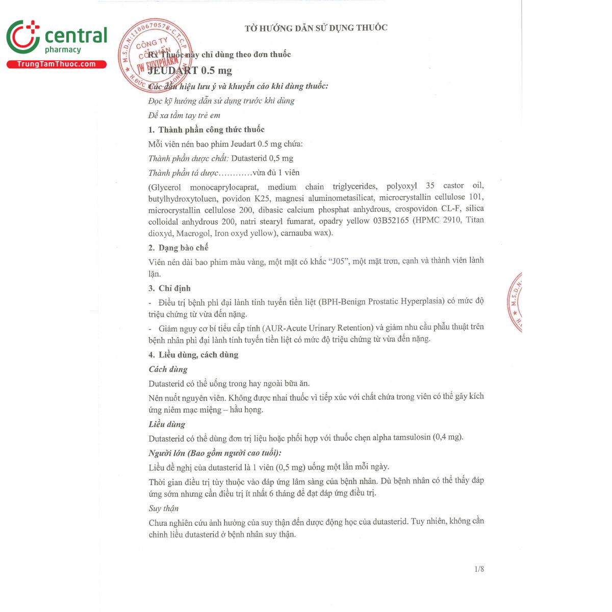 jeudart 0 5 mg 1 S7544