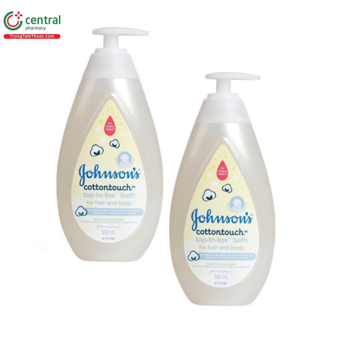 johnsons cottontouch top to toe bath 500ml 3 H3733