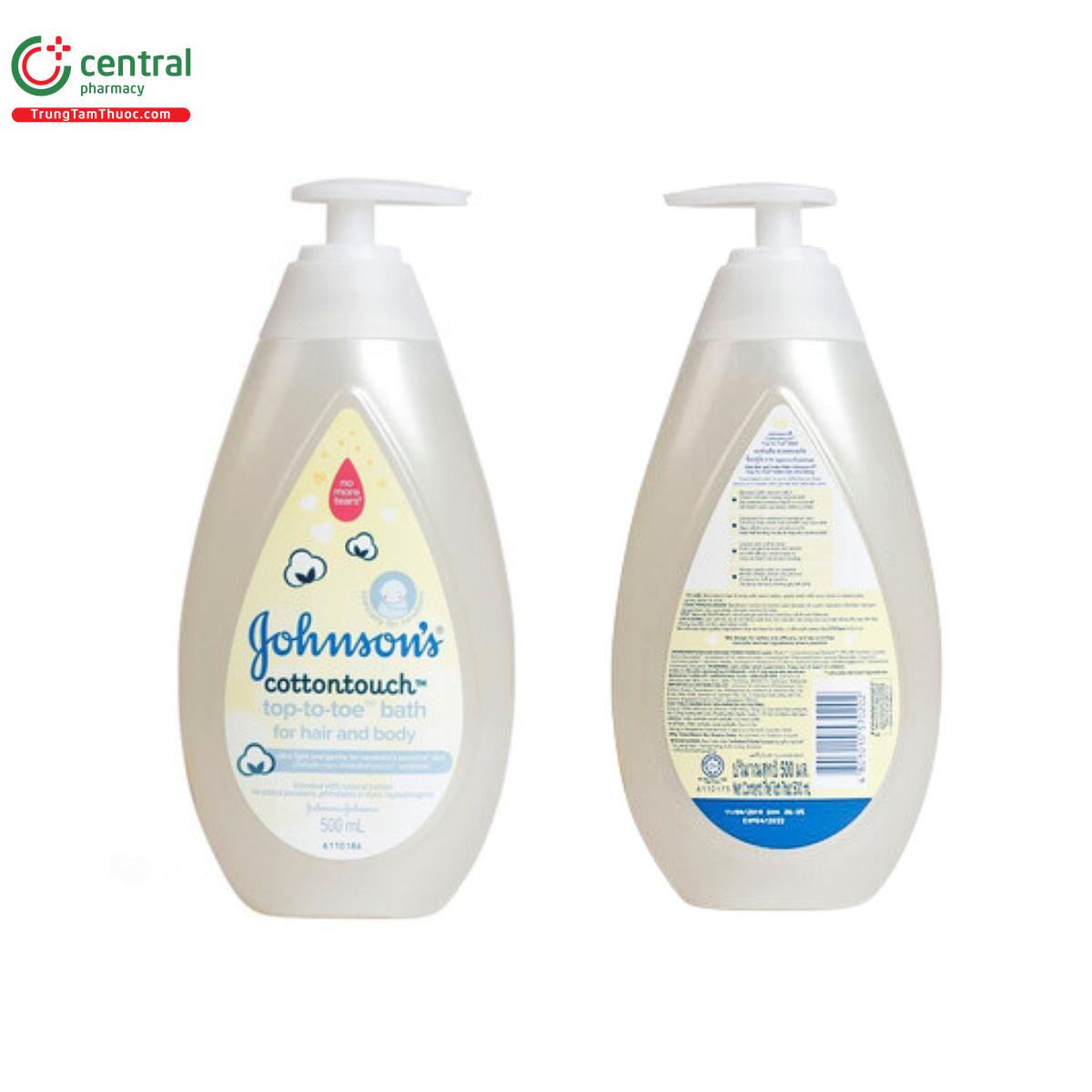 johnsons cottontouch top to toe bath 500ml 4 R7127