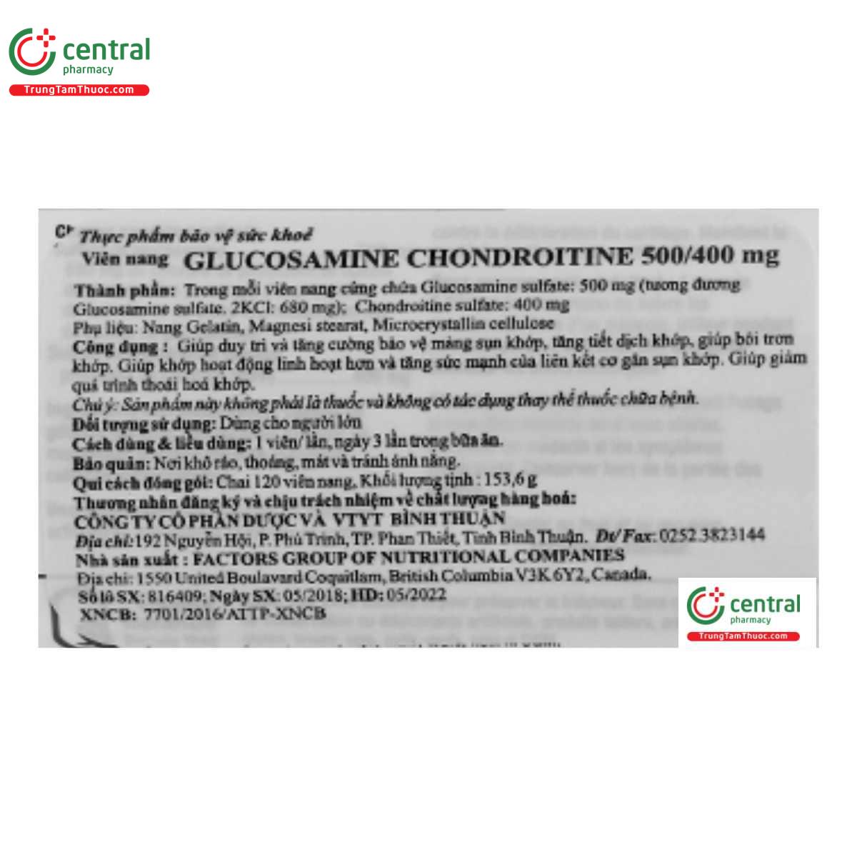 joint ease glucosamine chondroitin 6 Q6163