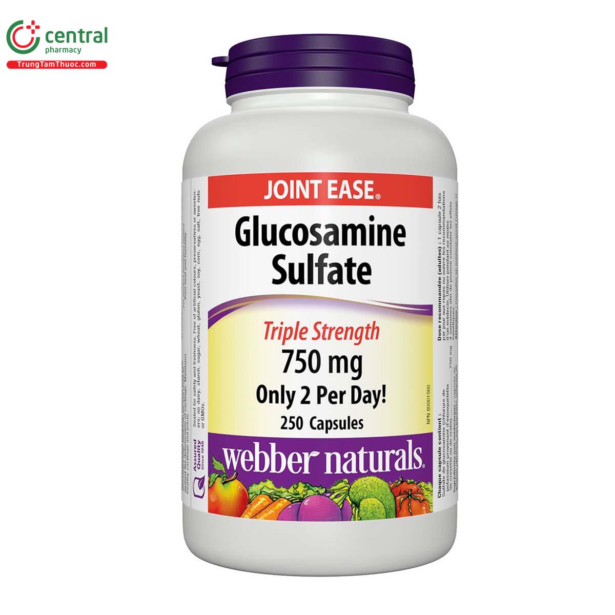 joint ease glucosamine sulfate 750mg 250 vien 1 D1678