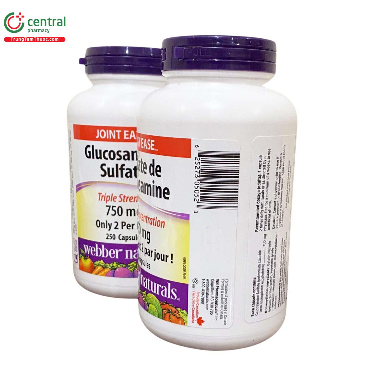 joint ease glucosamine sulfate 750mg 250 vien 6 B0886