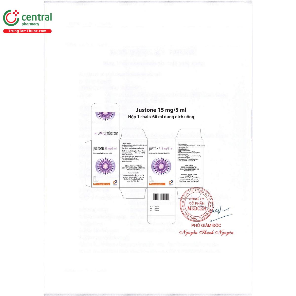 justone 15 mg 5 ml 20 R7361 justone 15 mg 5 ml 20 R7361