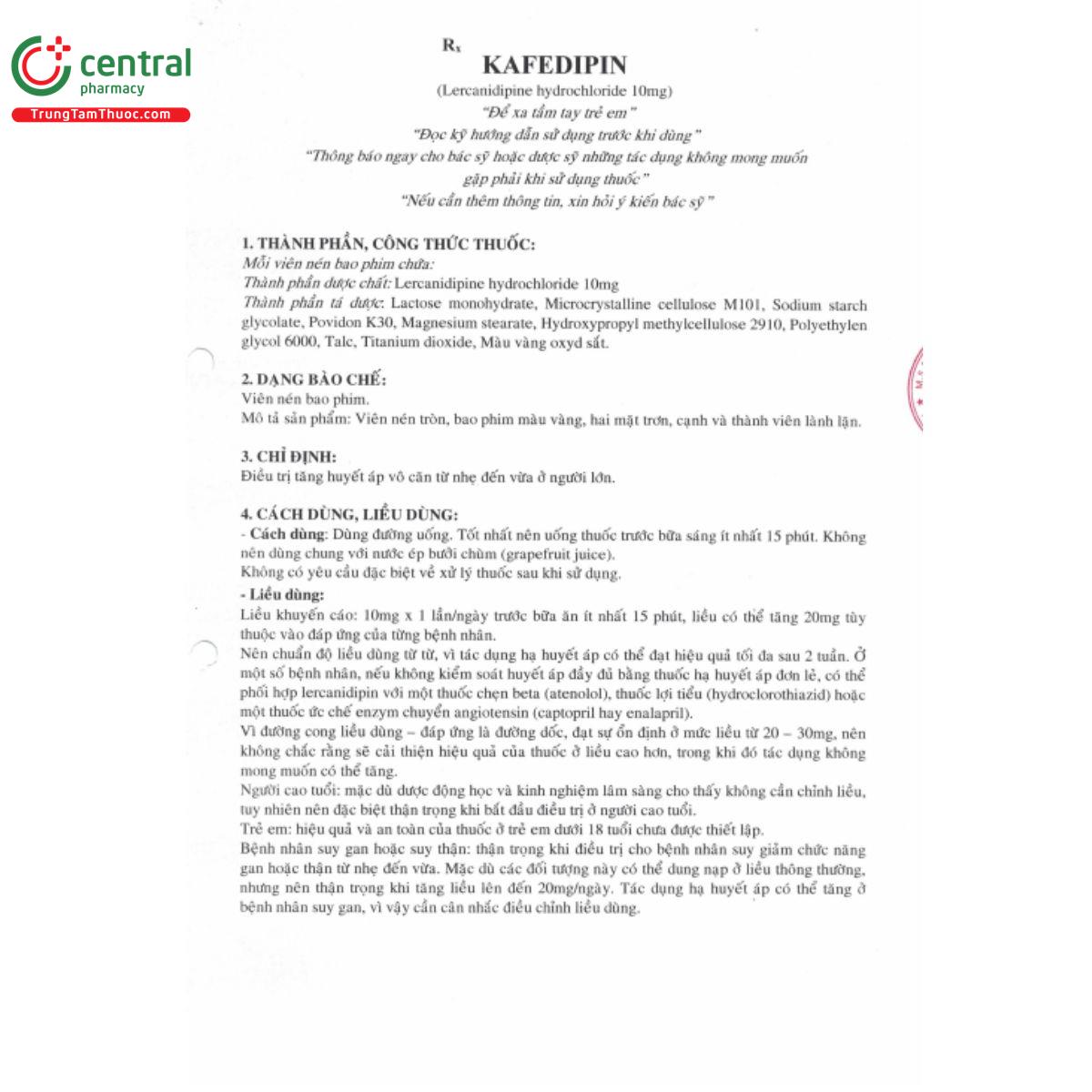 kafedipin 10mg 3 U8660
