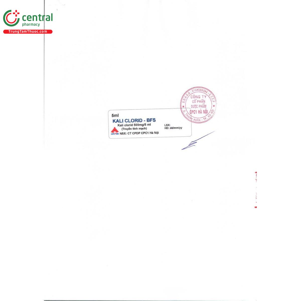 kali clorid bfs 4 R7538 kali clorid bfs 4 R7538