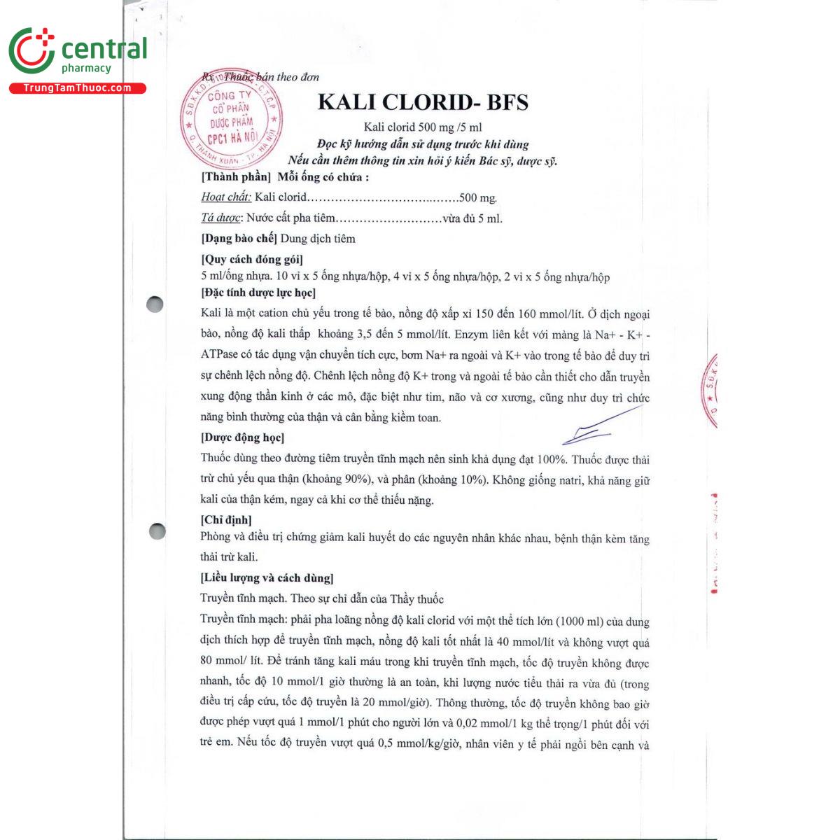 kali clorid bfs 5 K4882 kali clorid bfs 5 K4882