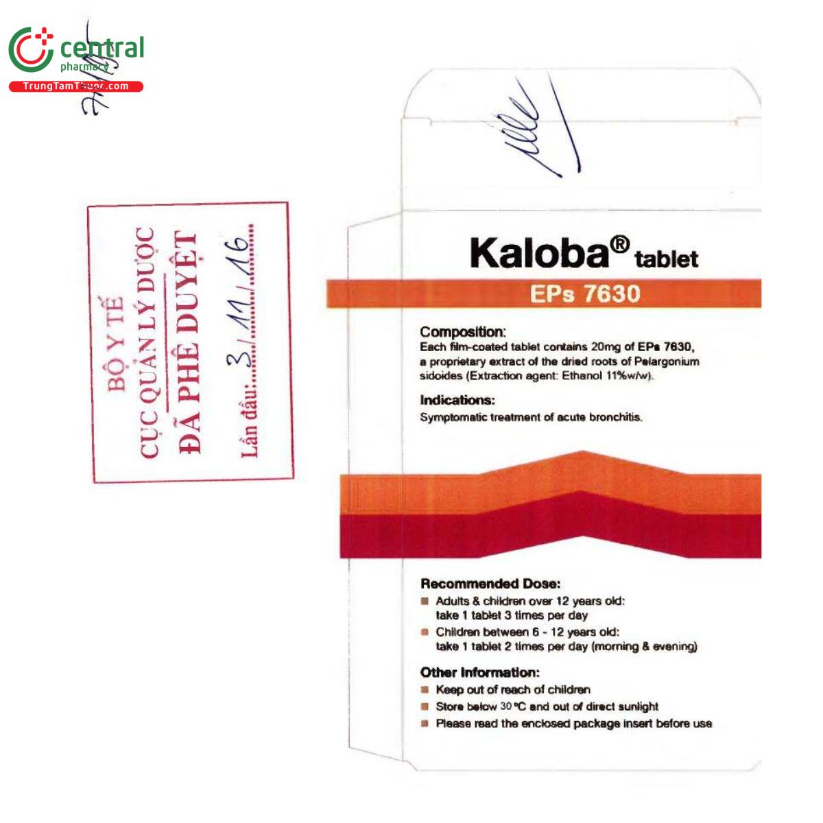 kaloba 20mg 6 H3853 kaloba 20mg 6 H3853