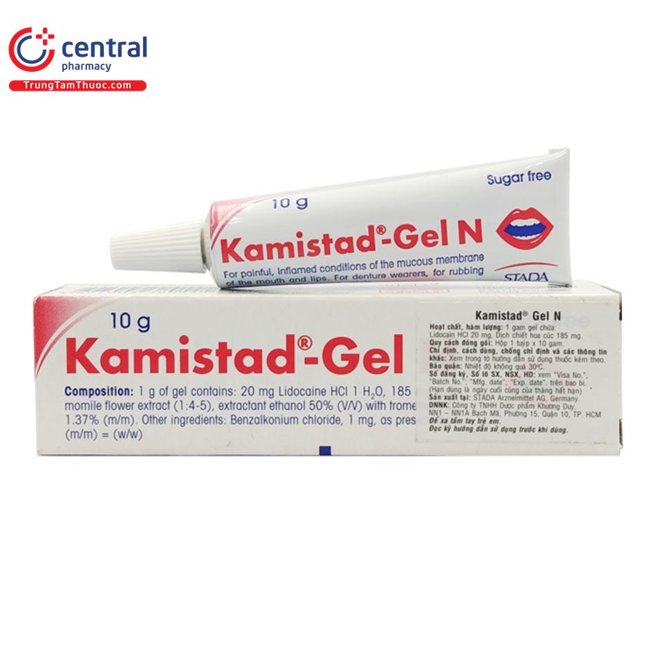 Gel trị nhiệt miệng Kamistad gel N: Chỉ định, cách dùng,lưu ý sử dụng