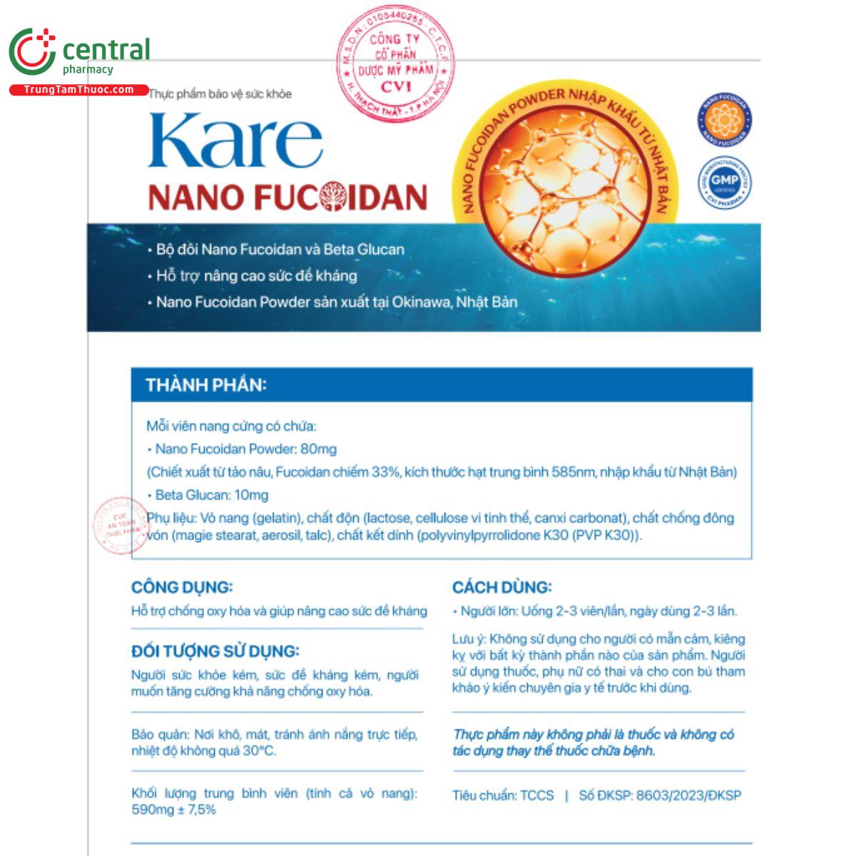 kare nano fucoidan 4 H3542 kare nano fucoidan 4 H3542