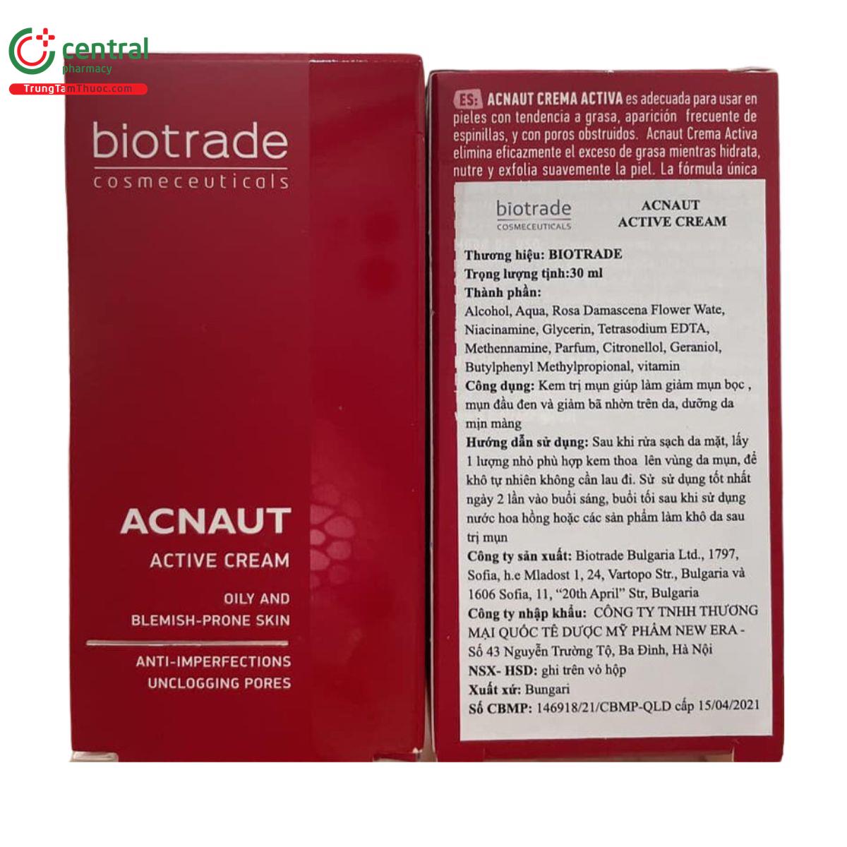 kem cham mun biotrade acnaut active cream 3 F2415