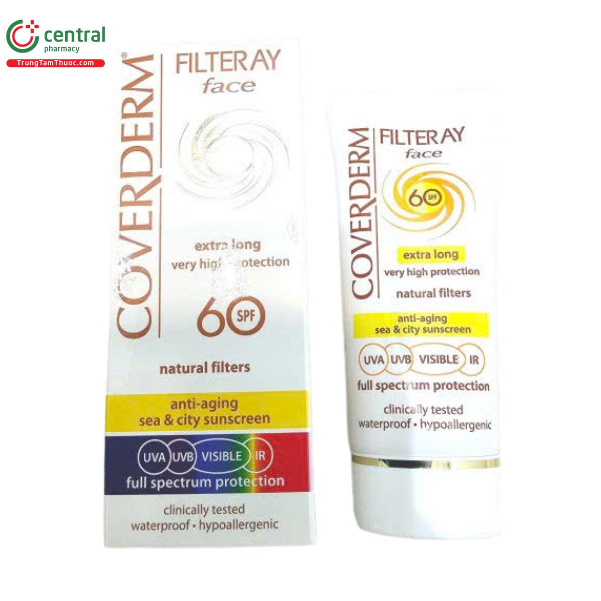 kem chong nang coverderm filteray face spf 60 khong mau D1431