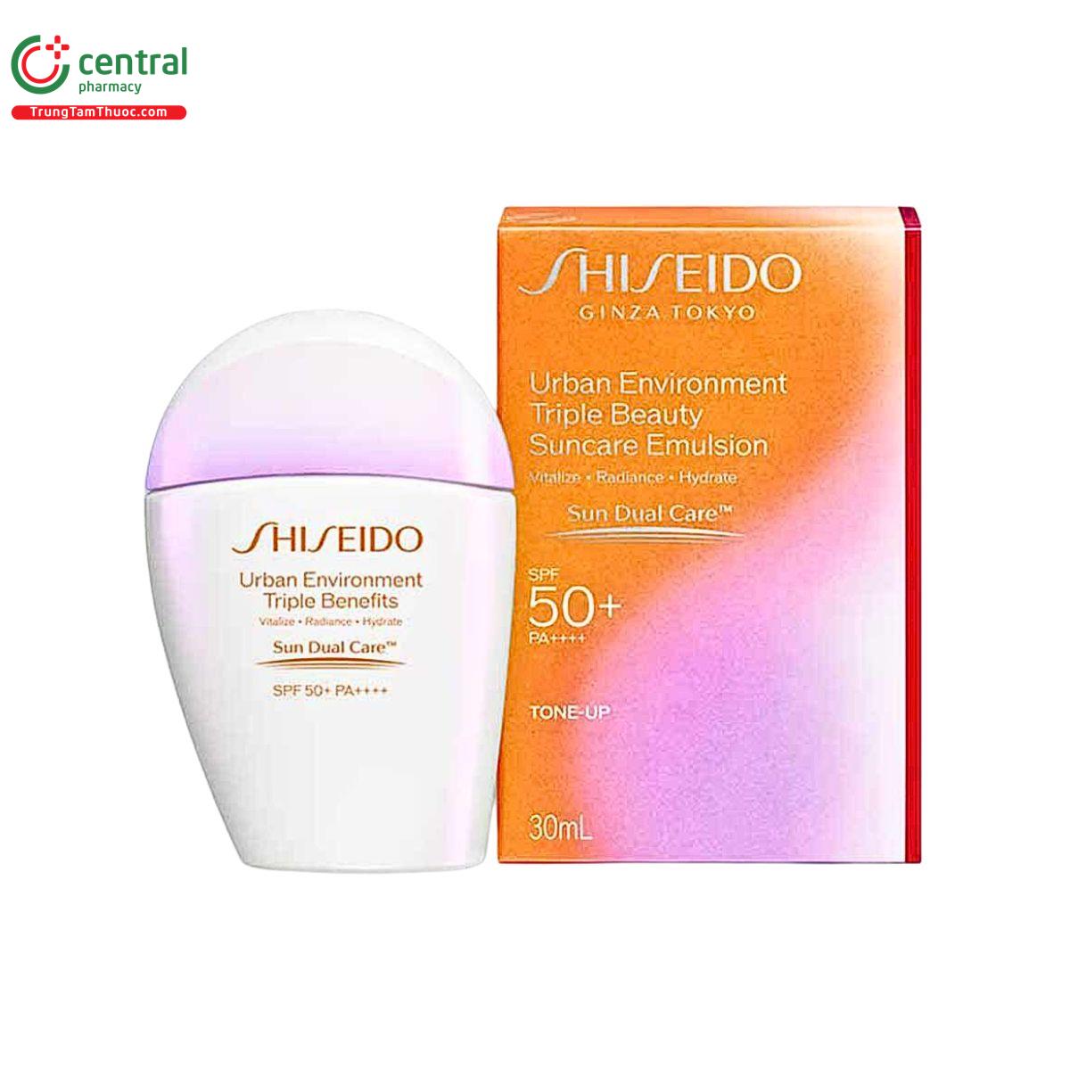 kem chong nang shiseido urban environment triple benefits suncare emulsion 2 F2375