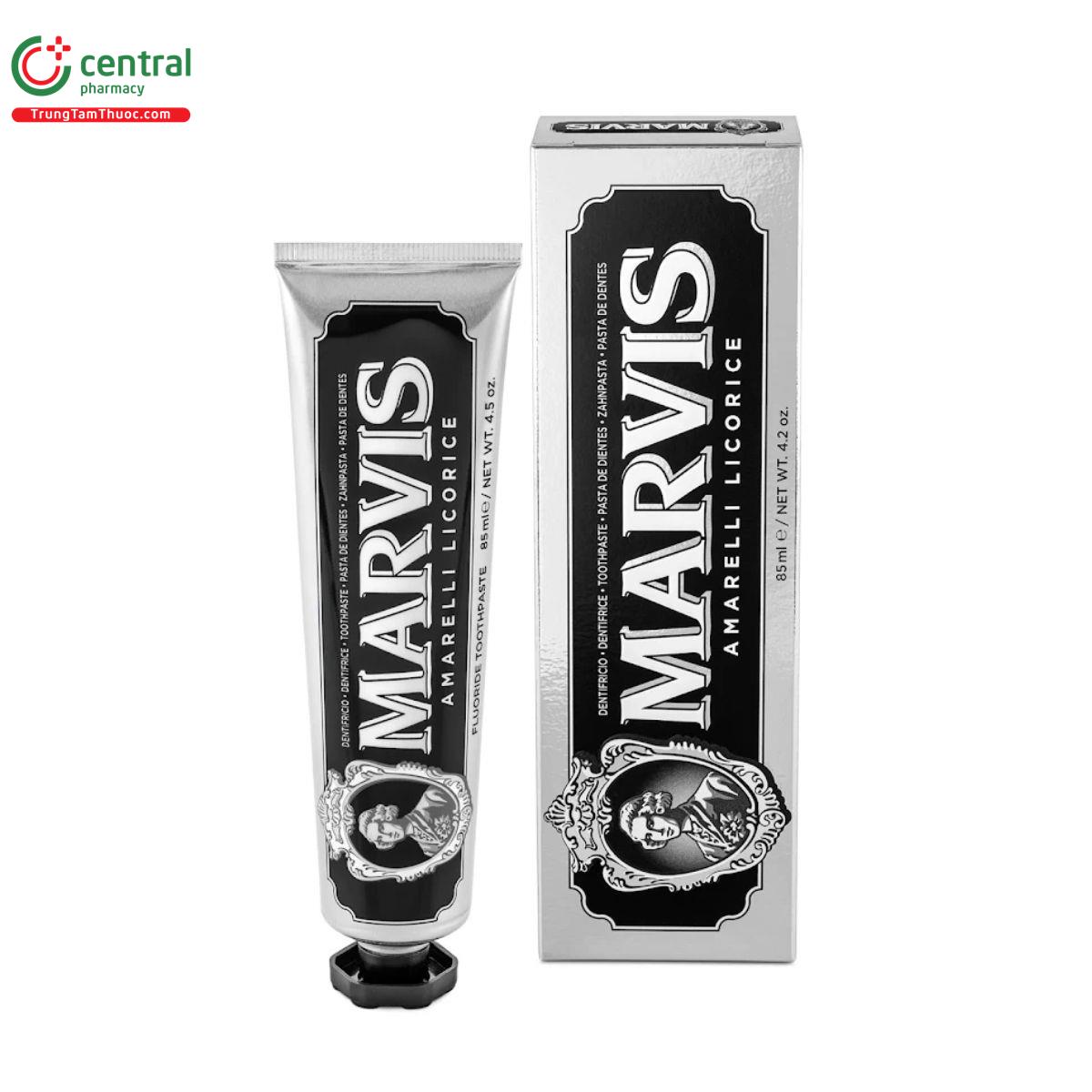 Kem đánh răng Marvis Amarelli Licorice Mint (màu đen)