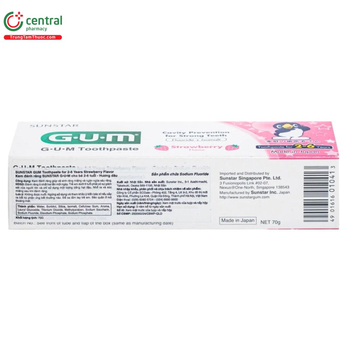 kem danh rang sunstar gum cho be 2 6 tuoi huong dau 6 C0273