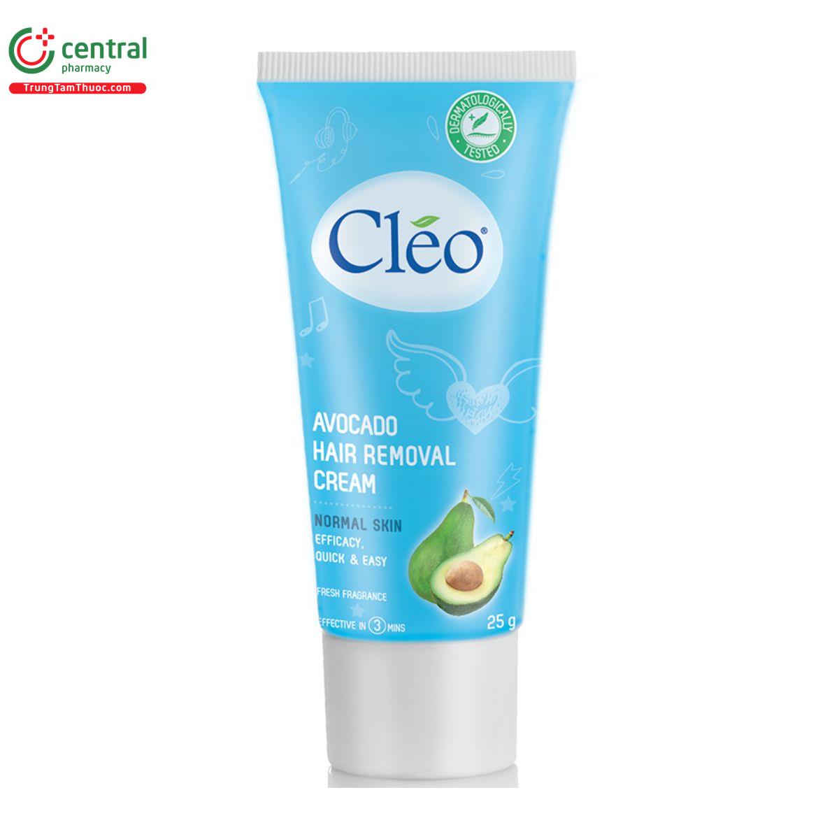Kem tẩy lông Cléo Avocado Hair Removal Cream 25g cho da thường