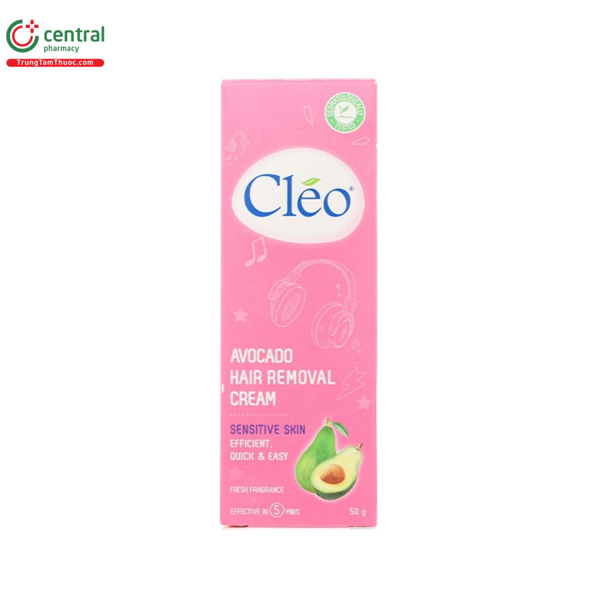 kem tay long cleo avocado hair removal cream cho da nhay cam 50g 2 P6478