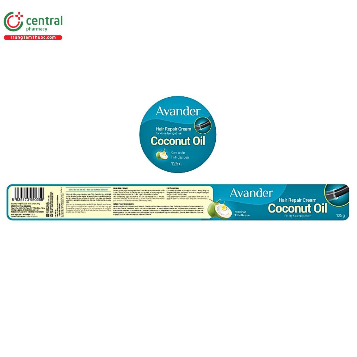 kem u toc avander hair repair cream coconut oil 3 E1717