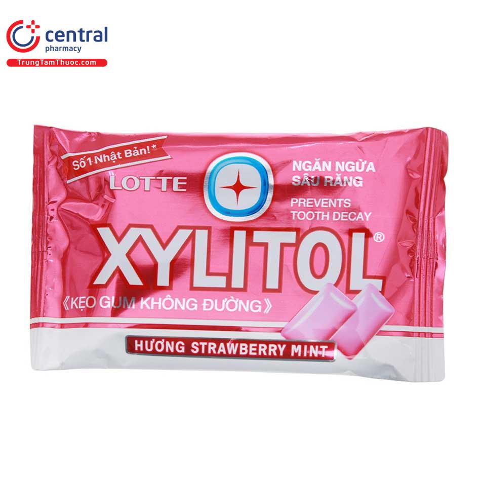 keo gum khong duong xylitol huong strawberry mint 116g 1 M5754