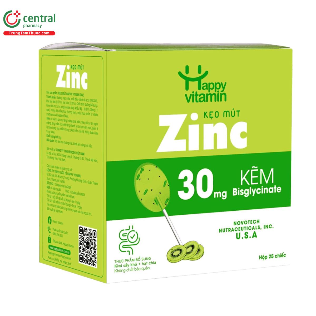 keo mut zinc happy vitamin 2 K4200 keo mut zinc happy vitamin 2 K4200