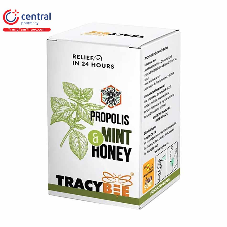 keo ong tracybee propolis mint honey 30ml 2 F2215