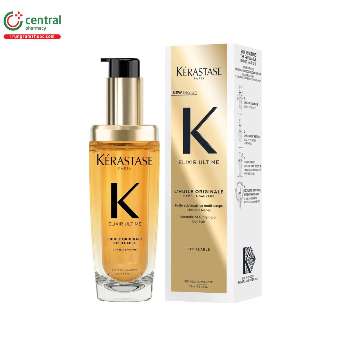 kerastase elixir ultime lhuile originale refillable hair oil 3 H3478