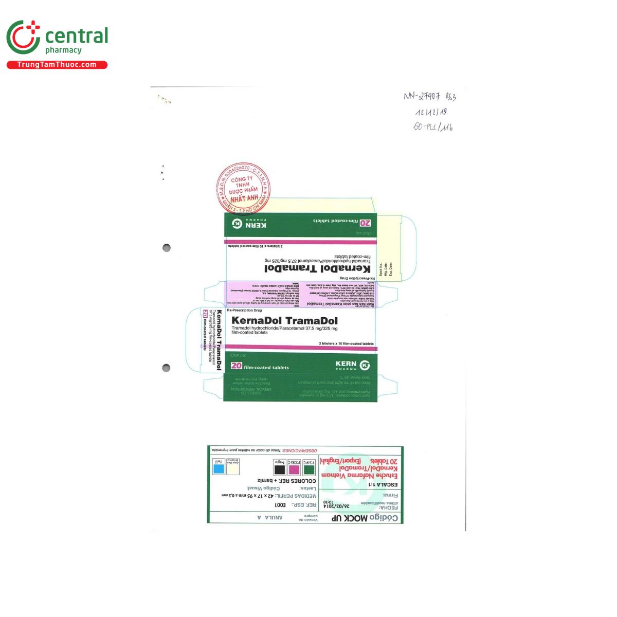 kernadol tramadol 2 E1482 kernadol tramadol 2 E1482