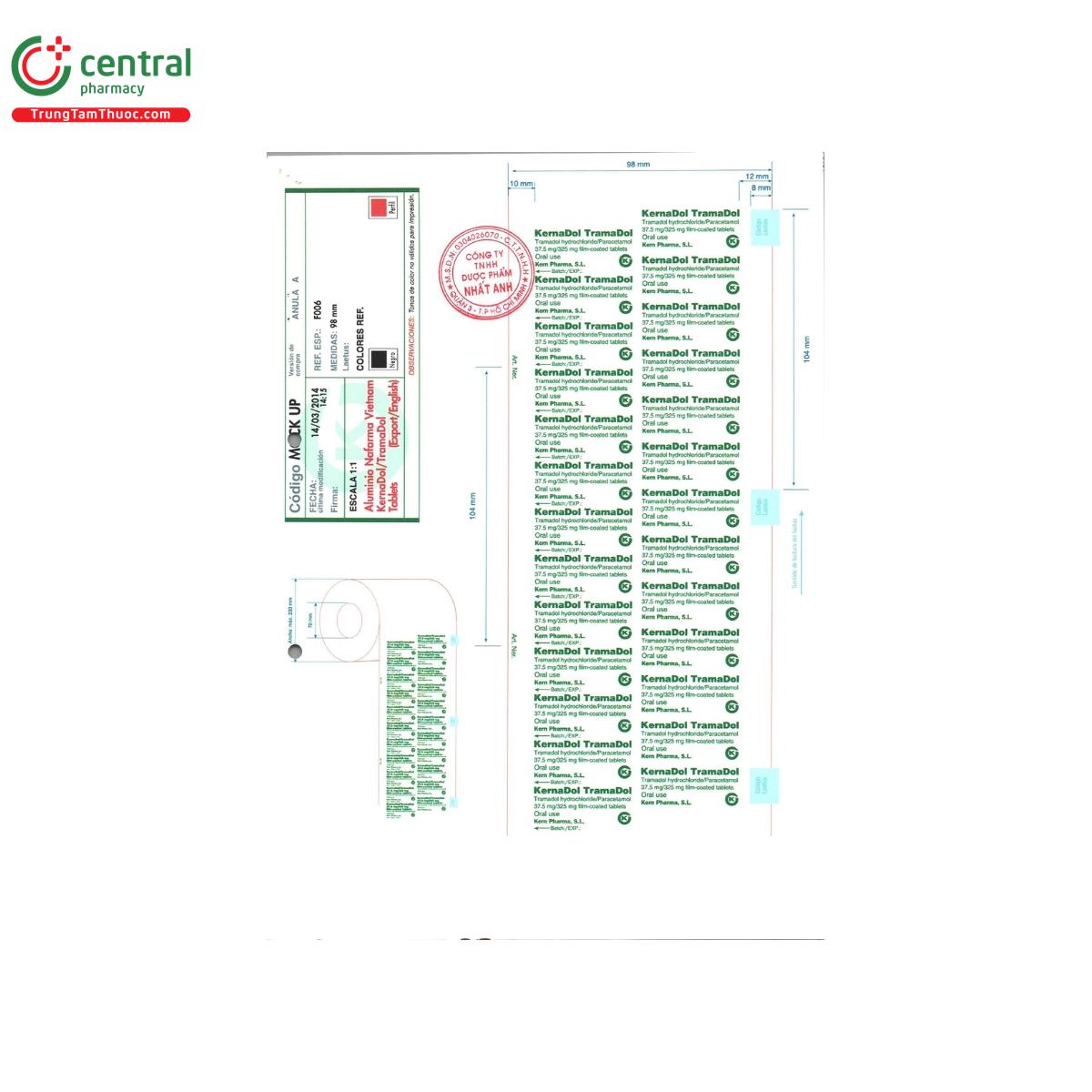 kernadol tramadol 3 T7743 kernadol tramadol 3 T7743