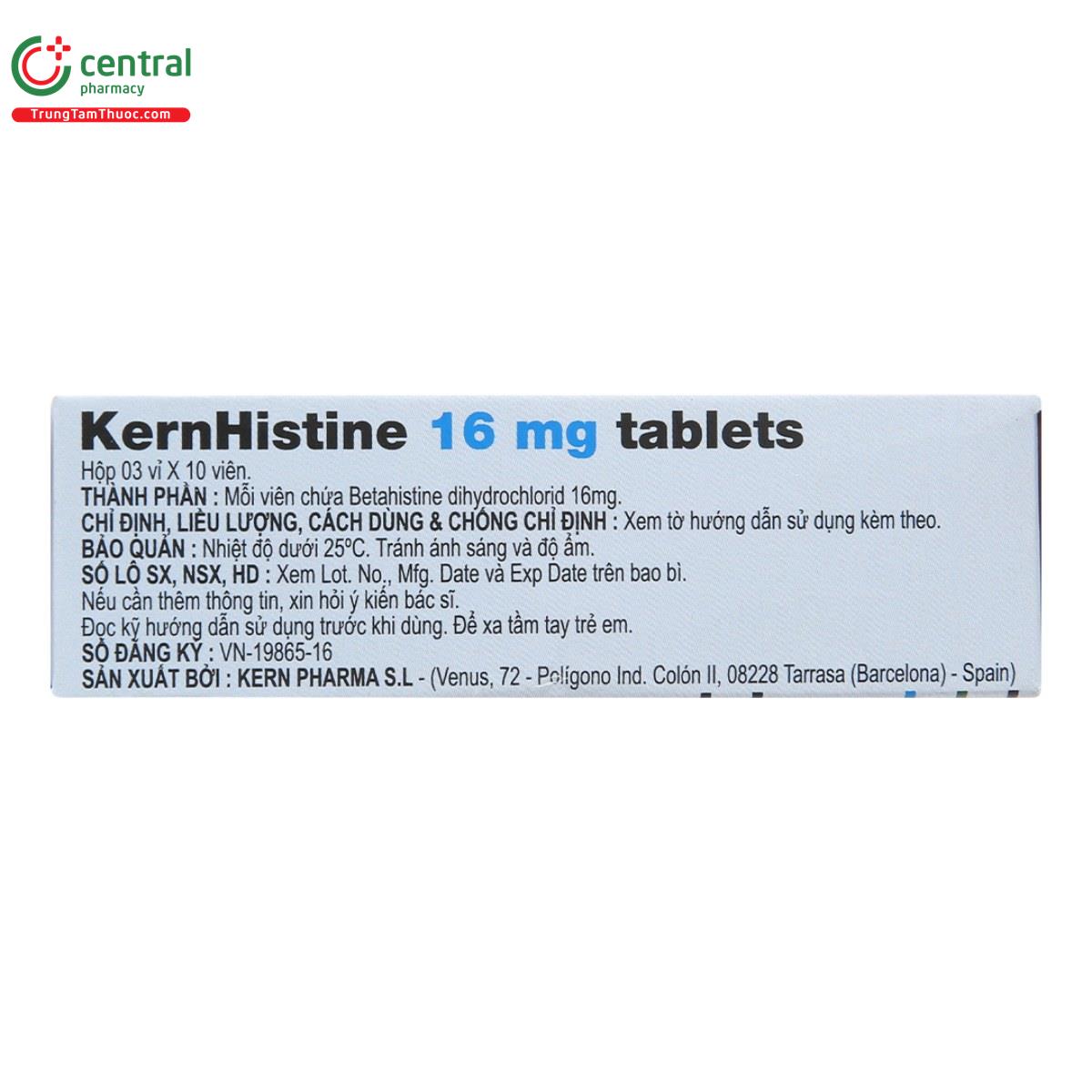 kernhistine 16mg 4 U8028