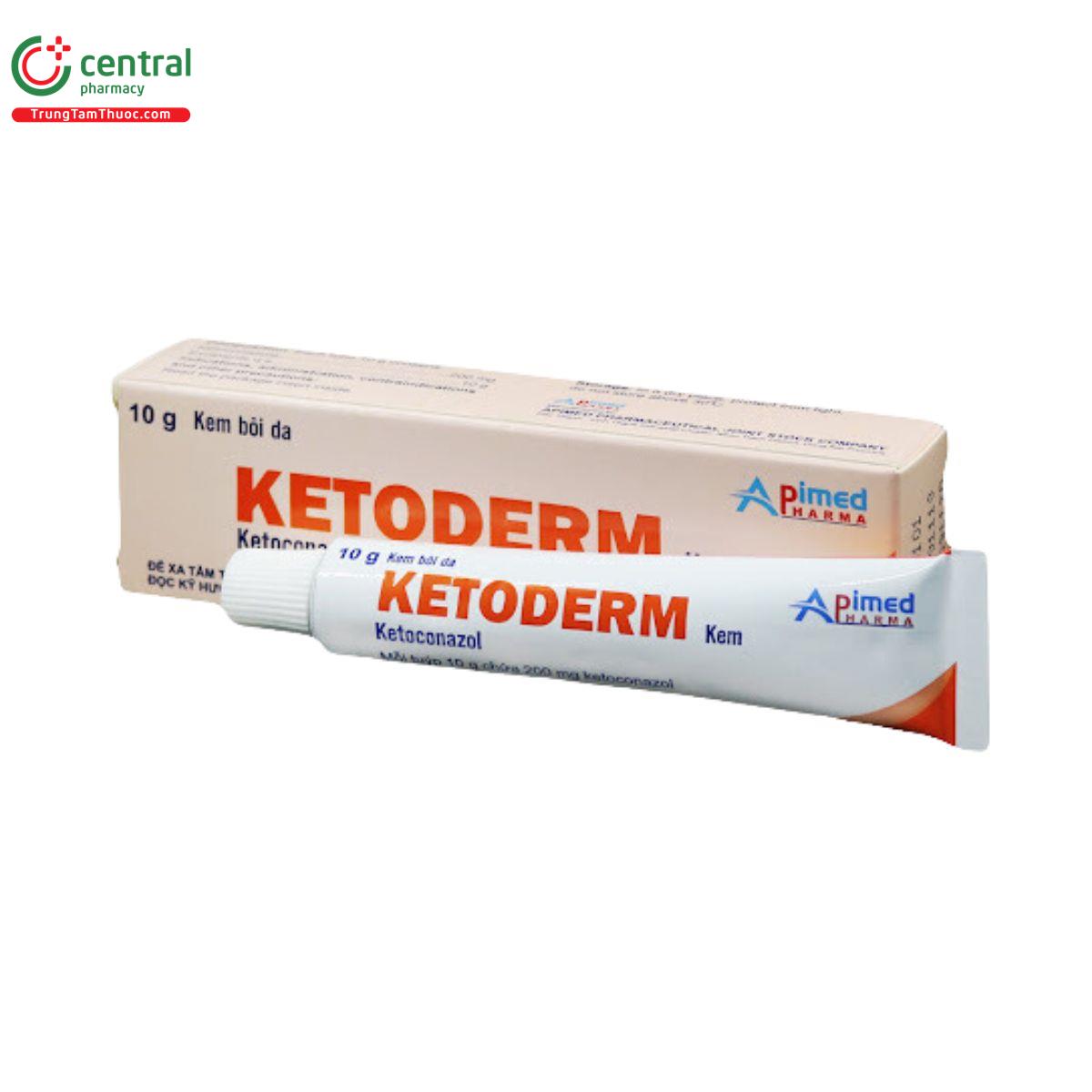 Thuốc Ketoderm 10g Apimed - thuốc bôi điều trị nấm ngoài da