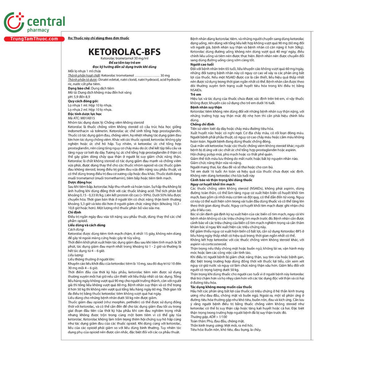 ketorolac bfs 4 F2708