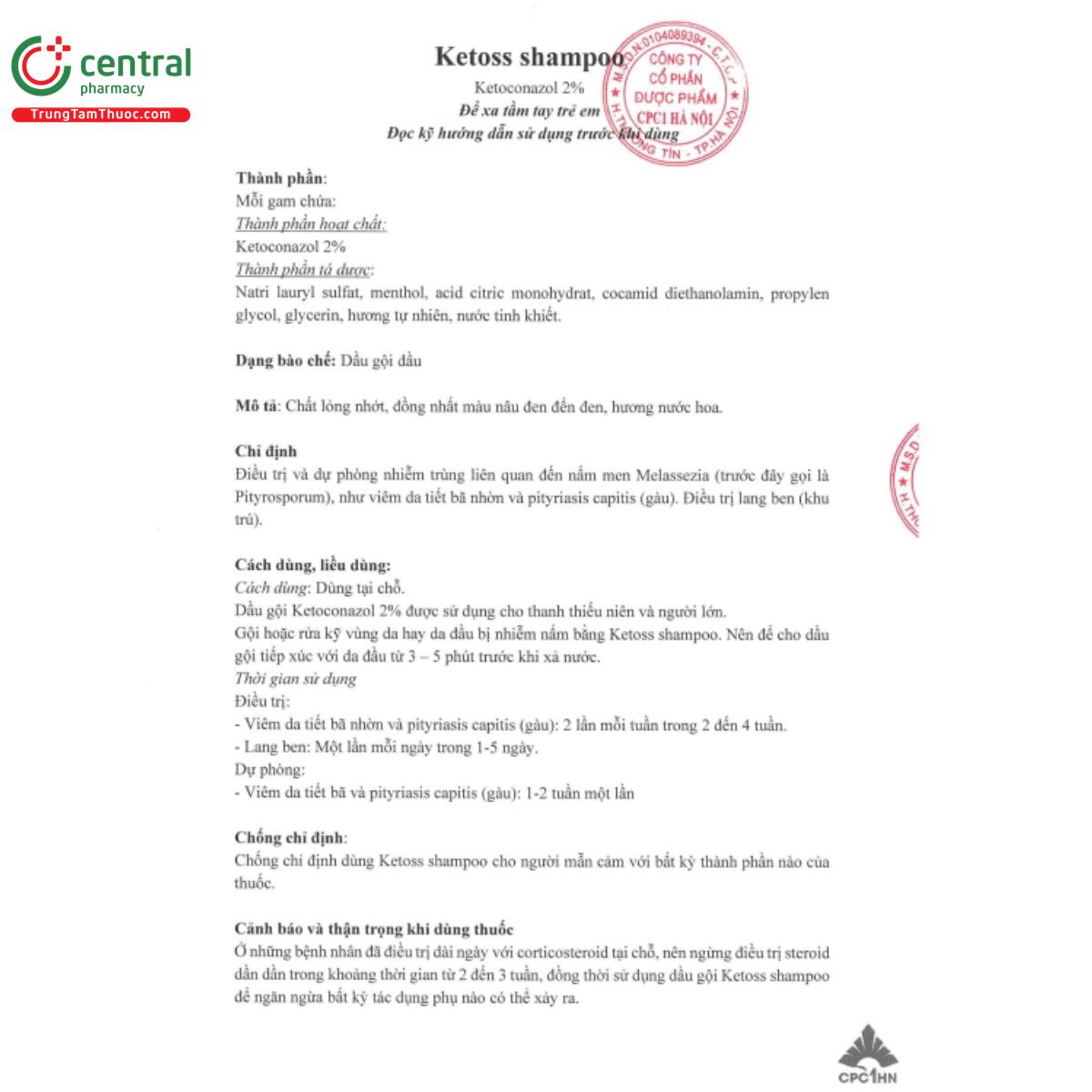 ketoss shampoo 2 5 F2352