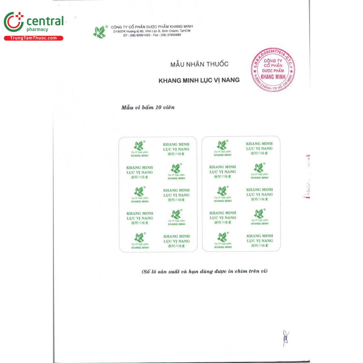 khang minh luc vi nang 12 T8884 khang minh luc vi nang 12 T8884