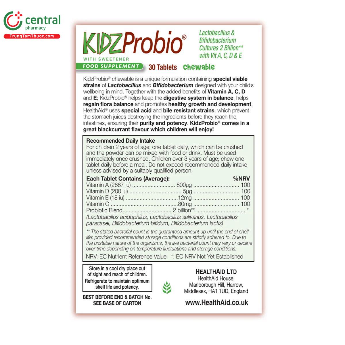 kidz probio healthaid 4 T7317 kidz probio healthaid 4 T7317