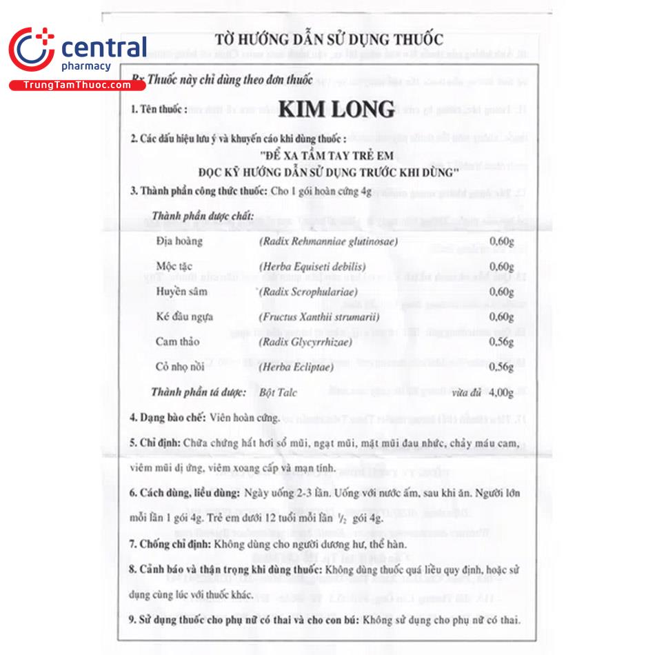 kim long 10 K4078