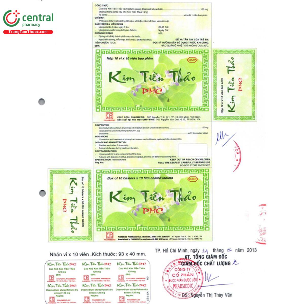 kim tien thao pmc 2 T8511 kim tien thao pmc 2 T8511