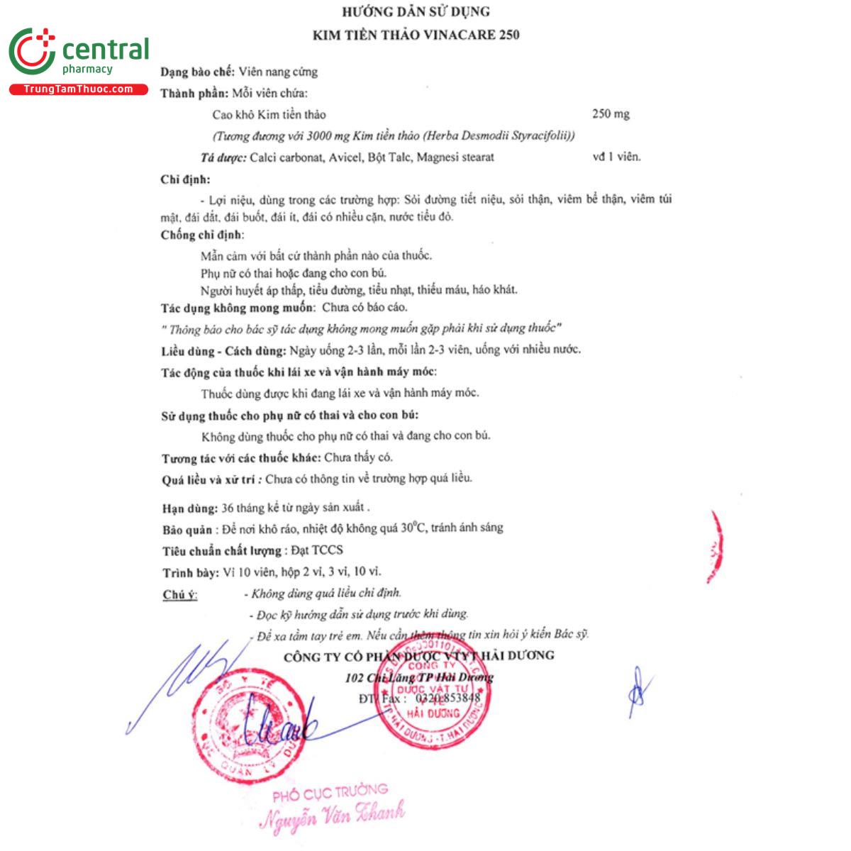 kim tien thao vinacare 250 1 Q6387 kim tien thao vinacare 250 1 Q6387