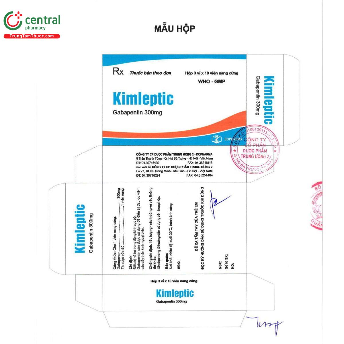 kimleptic 300mg 4 R7578