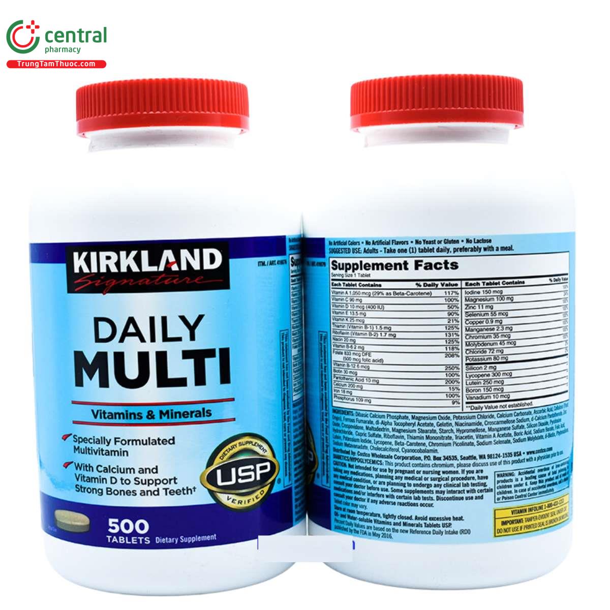 kirkland daily multi vitamins minerals 6 Q6606