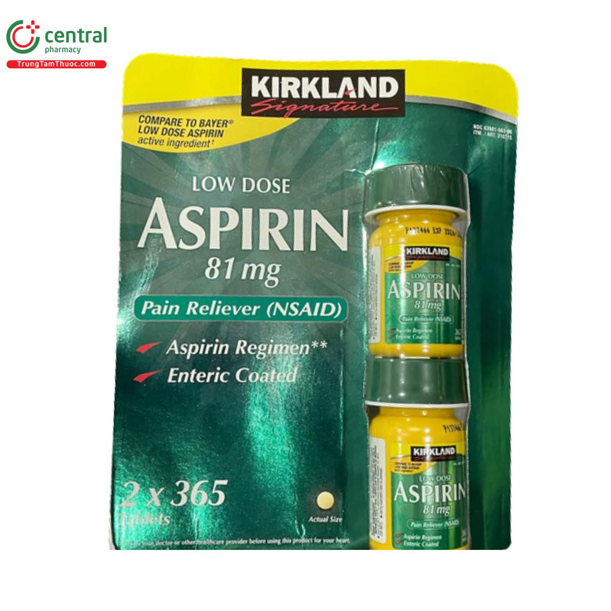 kirkland low dose aspirin 81mg 4 M5458